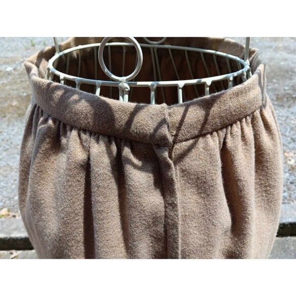 College Town Vintage 70s/ 80s Women's Wool Blend Tweed Skirt Suit Beige sz 4/5 - Picture 12 of 13